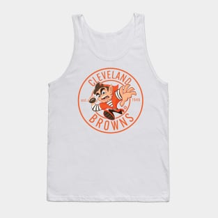 Cleveland Browns Elf Runner Stamp Clear Tank Top